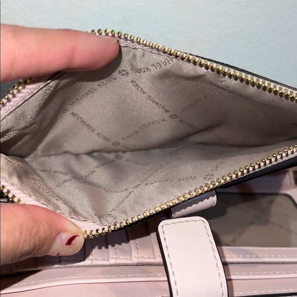 Michael Kors Black and Pink Logo Wristlet - Picture 5 of 11